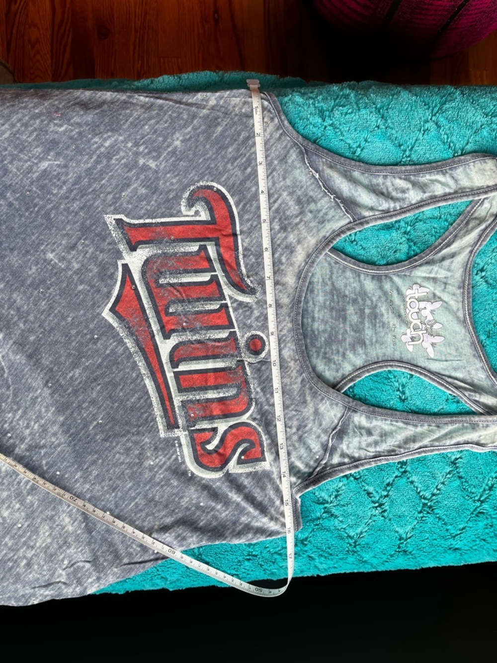 Twins Graphic Mineral Wash Racerback Tank - Picture 3 of 5